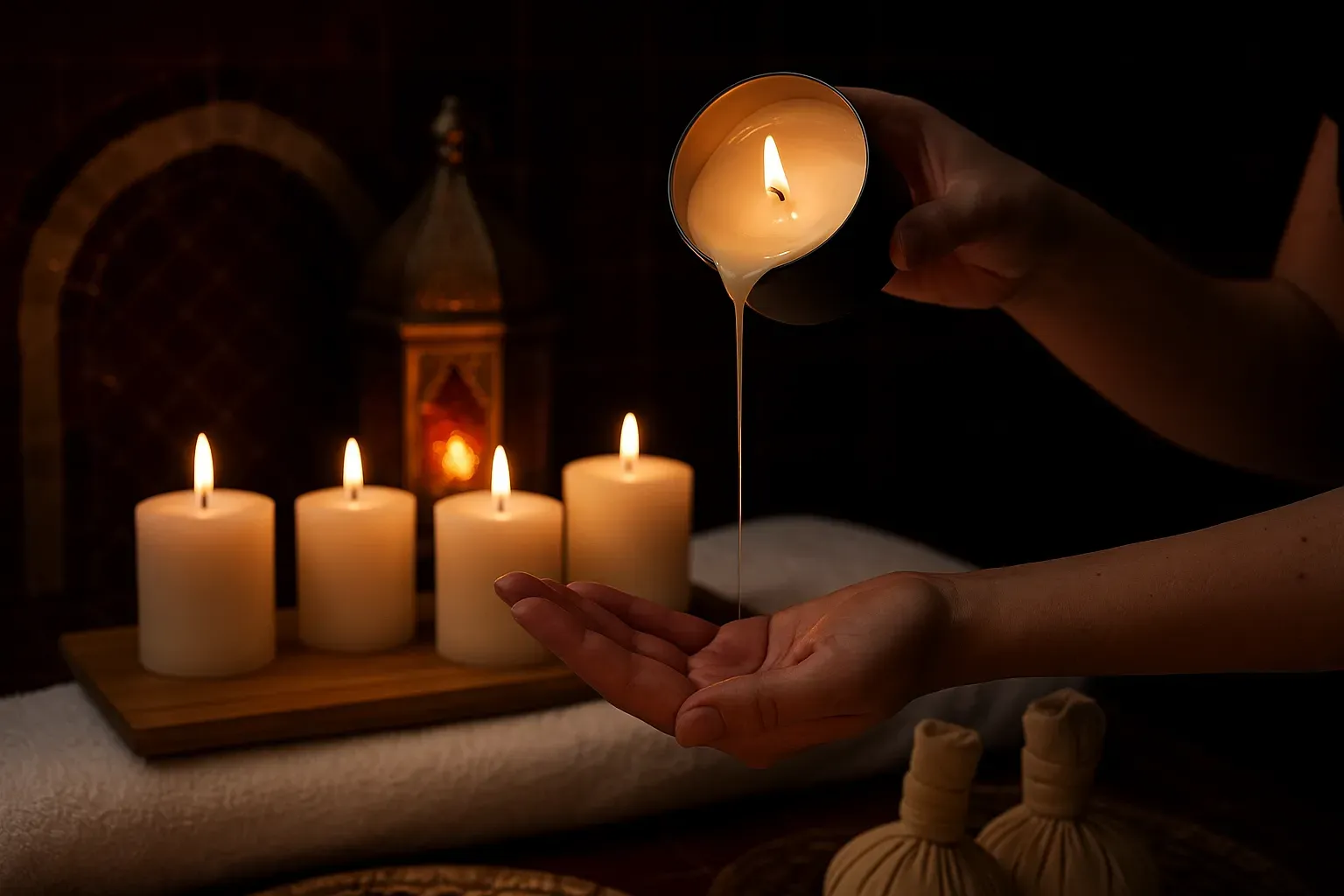 Massage à la bougie Les Cent Ciels